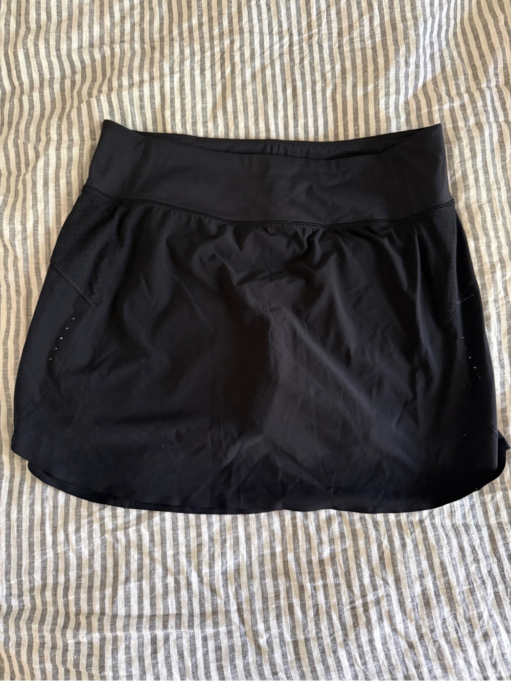 Athleta Black Performance Run Skort with Built-In Briefs